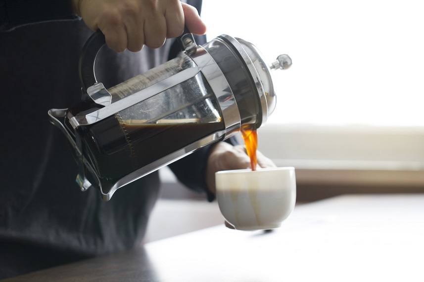 Man pouring coffee