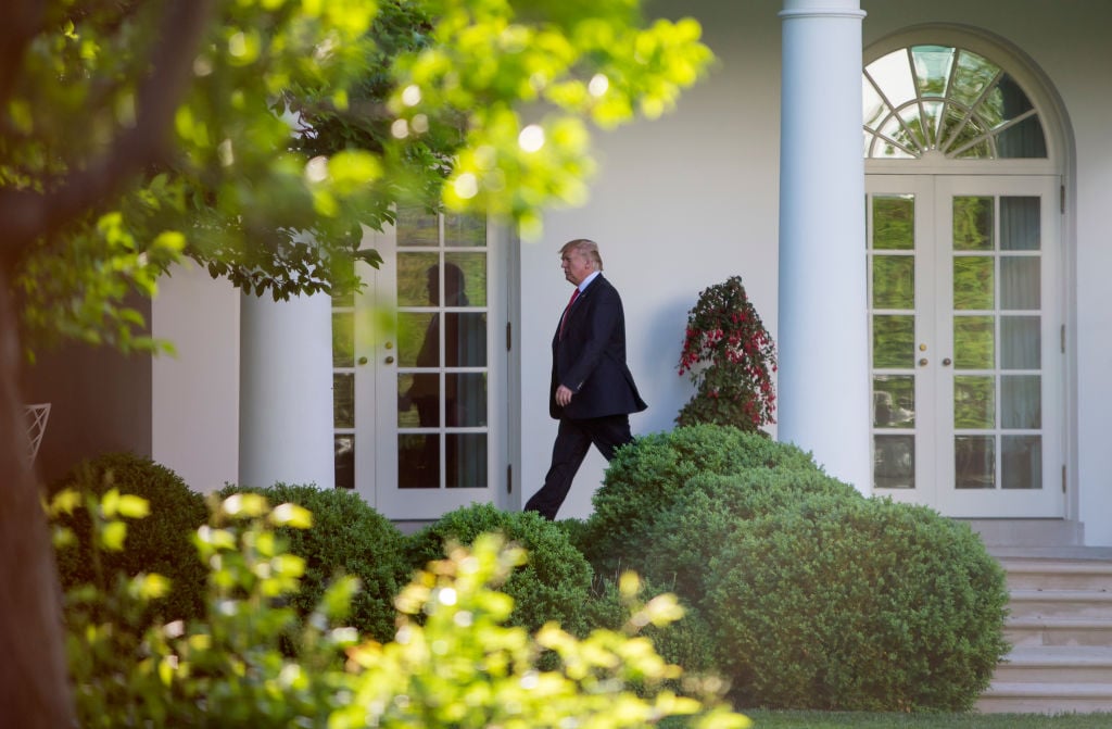 President Donald Trump Arrives At The White House. President Donald Trump Arrives At The White House.
