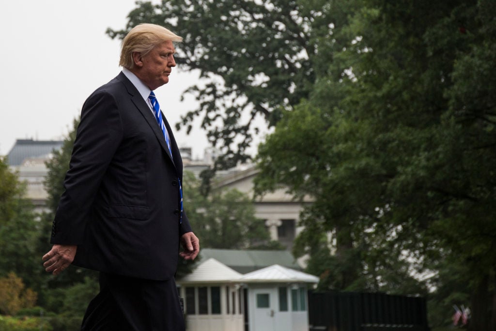 President Trump Departs White House For Trip To Warsaw And Hamburg