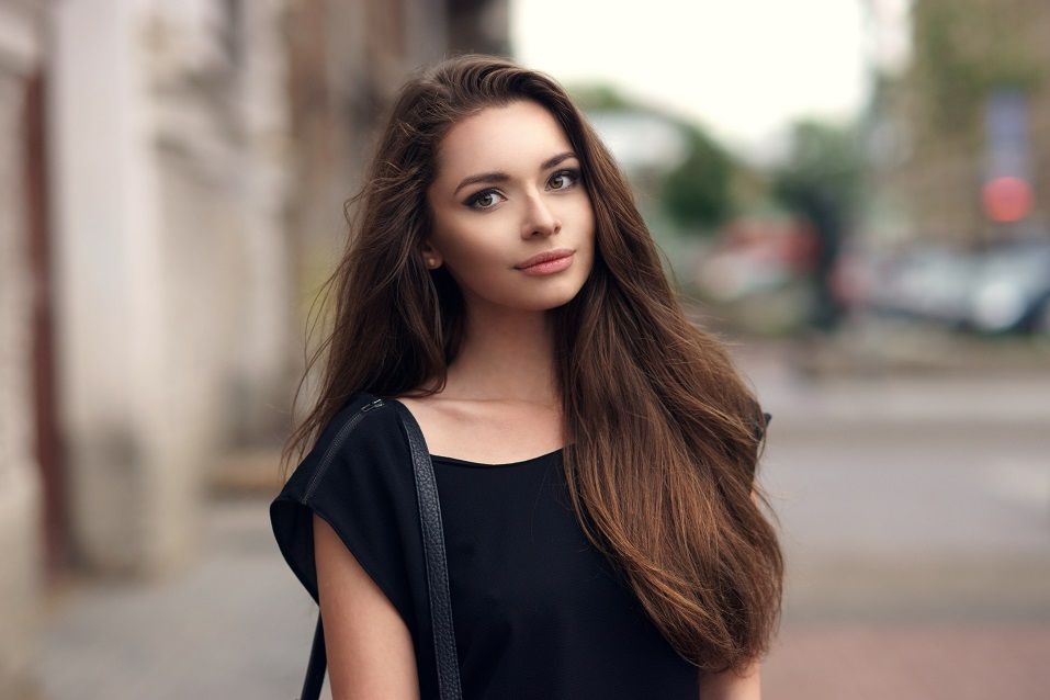 young beautiful elegant woman