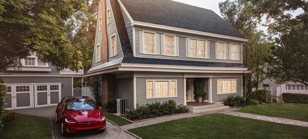 Tesla Model X, Powerwall, and Solar Roof