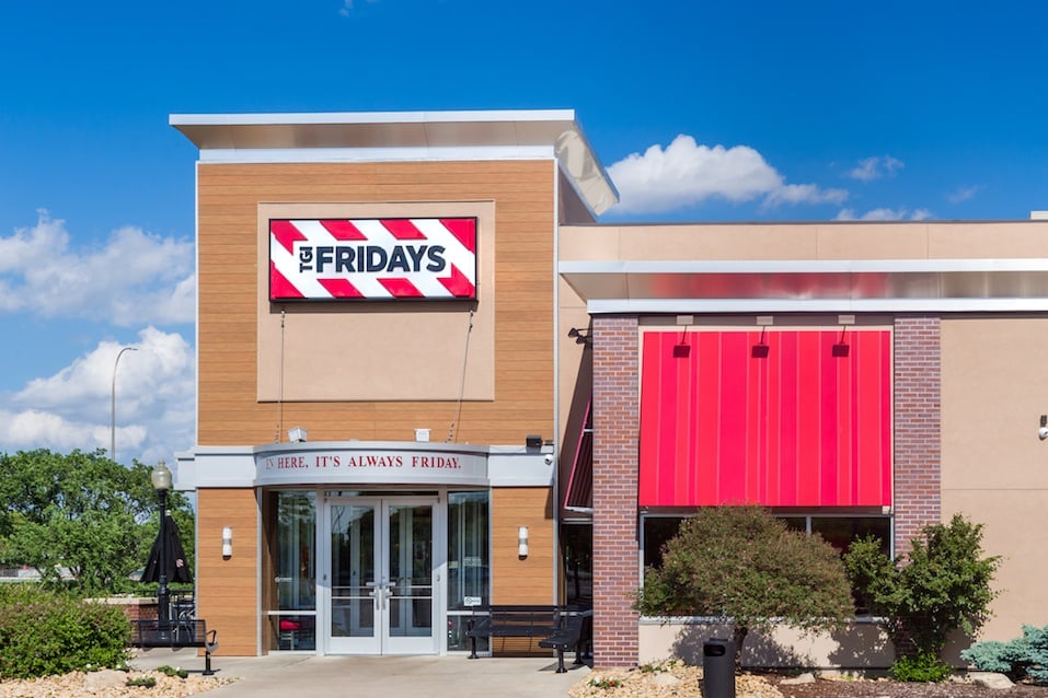 TGI Fridays exterior and logo