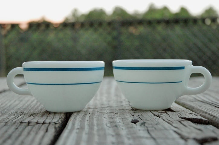 Teacups Side by Side