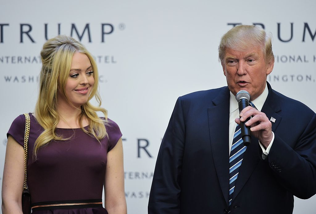 Tiffany looks on at the grand opening of the Trump International Hotel in Washington
