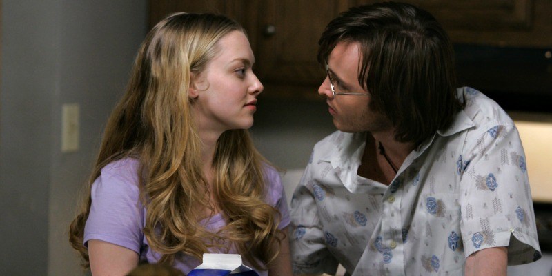 Amanda Seyfried and Aaron Paul look at each other in Big Love. Amanda Seyfried and Aaron Paul look at each other in Big Love.