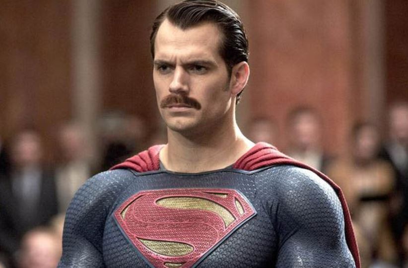 A doctored image of Henry Cavill as Superman A doctored image of Henry Cavill as Superman