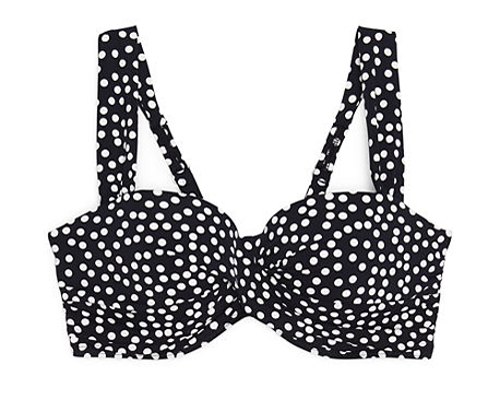 Lands'End Women's Underwire Sweetheart Bikini Top