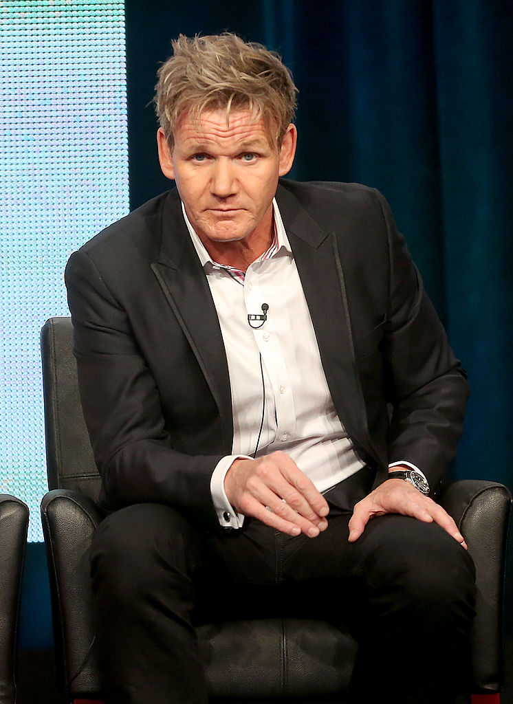 Gordon Ramsay speaks onstage during the Junior MasterChef panel discussion