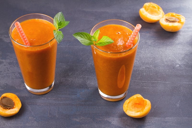 two orange smoothies two orange smoothies