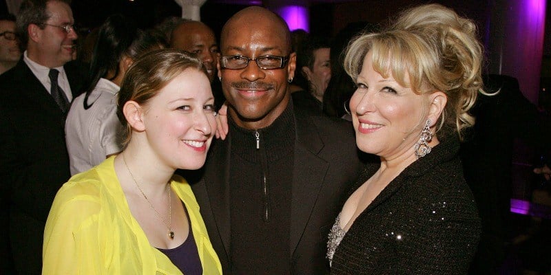 Bette Midler, Sophie Von Haselberg, and Sonny Emery pose together at a party. Bette Midler, Sophie Von Haselberg, and Sonny Emery pose together at a party.
