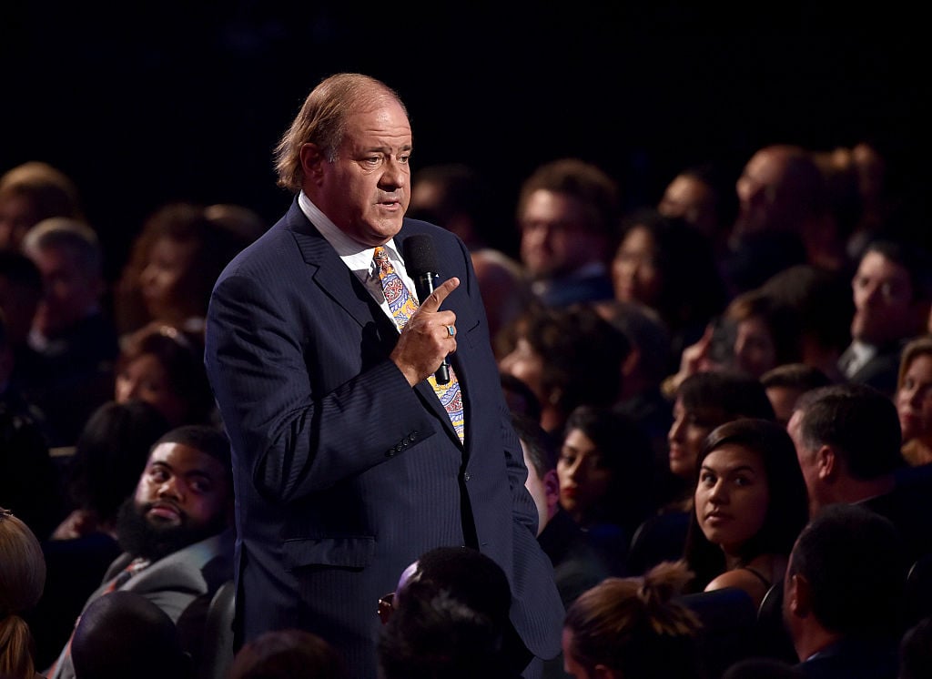Sportscaster Chris Berman speaks in the audience during The 2015 ESPYS