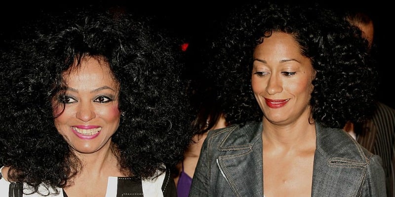 Dianna Ross and Tracee Ellis Ross stand next to each other.