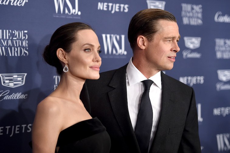 Angelina Jolie Pitt (L) and Brad Pitt attend the WSJ. Magazine 2015 Innovator Awards at the Museum of Modern Art 