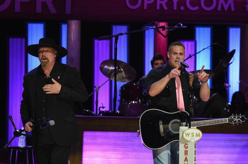 Eddie Montgomery and Troy Gentry (Montgomery Gentry) perform at Jason Aldean's 11th Annual Event Eddie Montgomery and Troy Gentry (Montgomery Gentry) perform at Jason Aldean's 11th Annual Event
