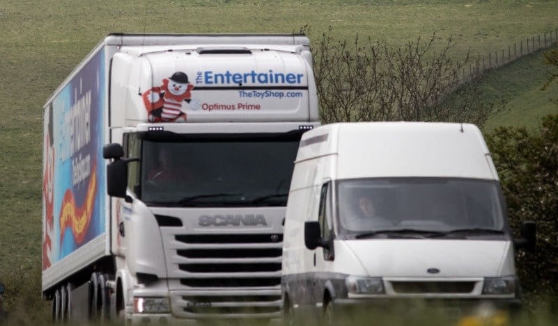 AMESBURY, ENGLAND - APRIL 20: Traffic passes along the busy A303 that currently runs besides the ancient neolithic monument of Stonehenge near Amesbury on April 20, 2017 in Wiltshire, England. Plans proposed by the government to build a 1.8 mile (2.9 km) tunnel past the prehistoric UNESCO World Heritage site, which is believed to have been constructed in 3000BC, have proved controversial, with archaeologists warning that the plans could cause irreversible damage and a decision by the National Audit Office as to whether the scheme offers value for money is yet to made.