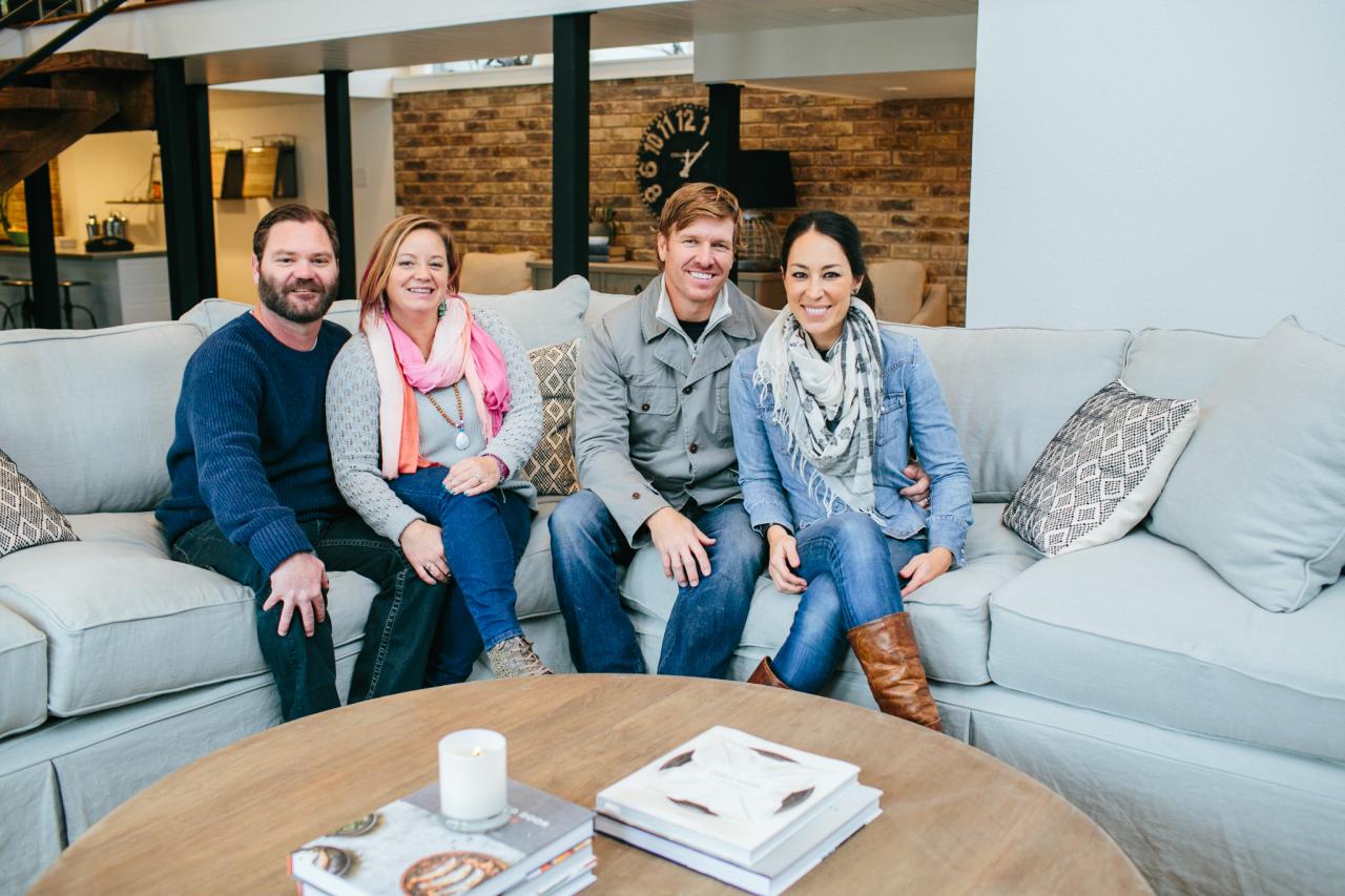 Homeowners with Chip and Joanna on HGTV's 'Fixer Upper'