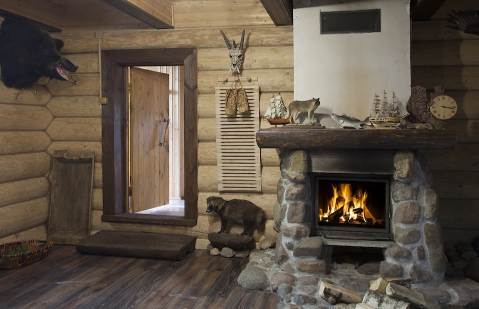 The interior of the hunter's house