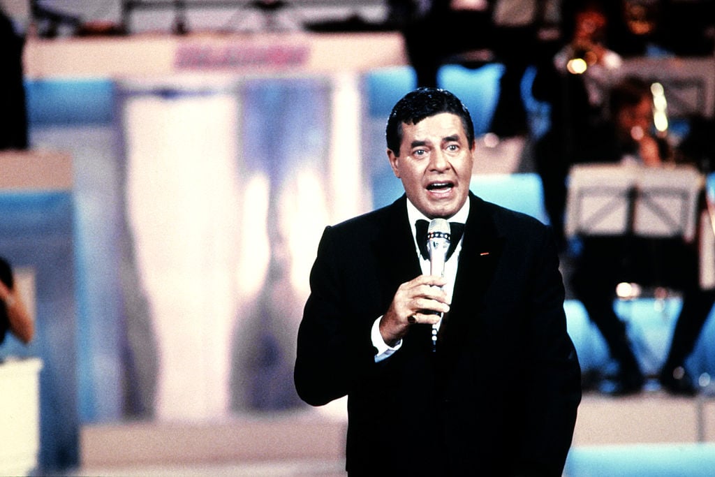 Jerry Lewis attends the Telethon.