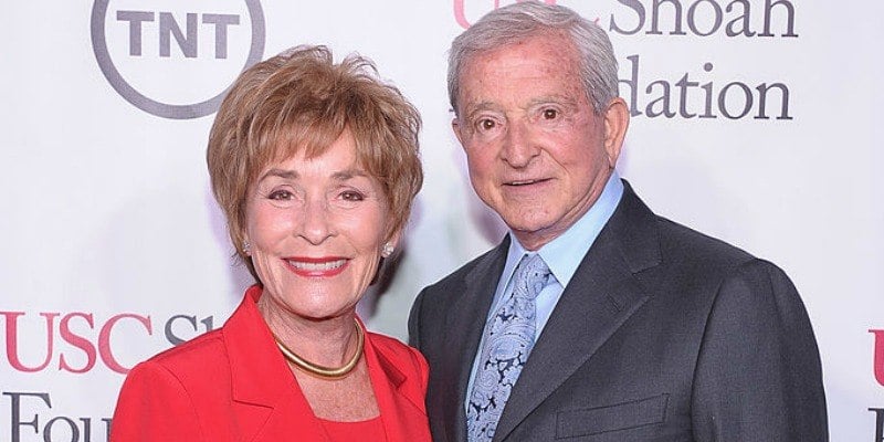Judy and Jerry Sheindlin are posing together on the red carpet. Judy and Jerry Sheindlin are posing together on the red carpet.