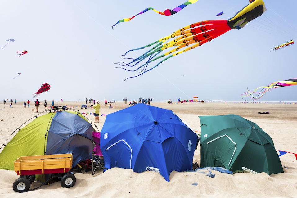 Annual kite festival in Linclon City on the Oregon Coast