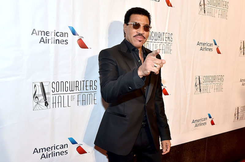 Lionel Richie poses for photos at the Songwriters Hall of Fame Induction.
