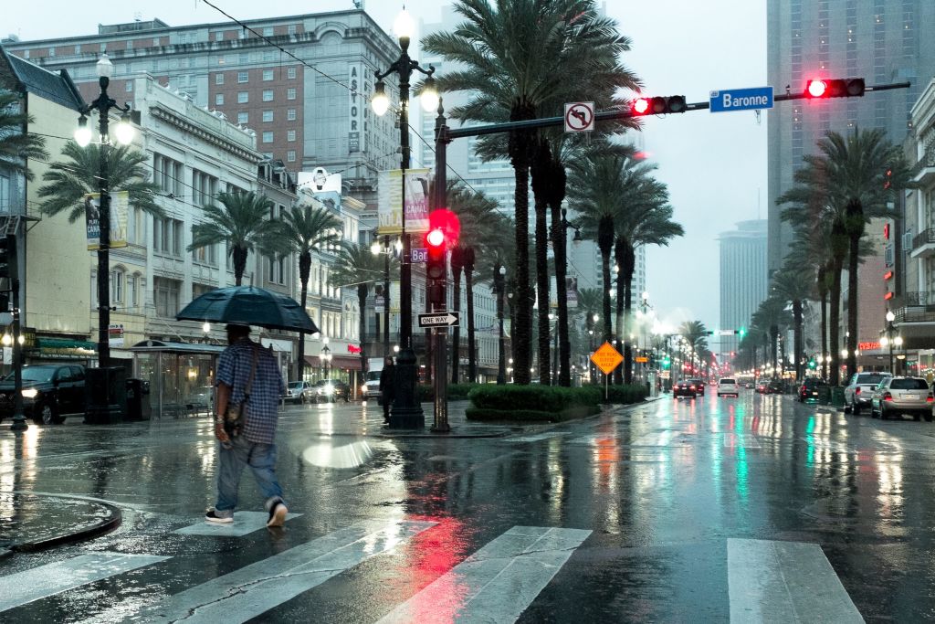 Rain from Harvey Hits New Orleans Rain from Harvey Hits New Orleans