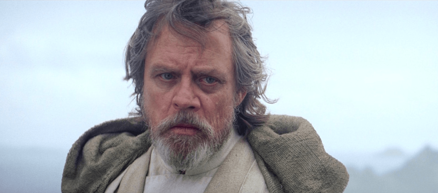 Luke Skywalker stares ahead in 'Star Wars: The Force Awakens'. 