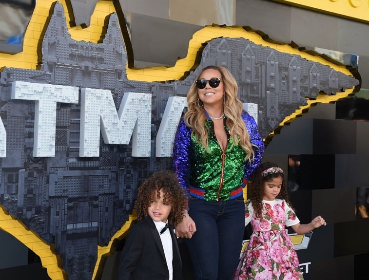 Mariah Carey attends movie premiere with children