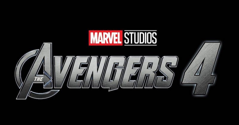 The Avengers 4 logo on a black background