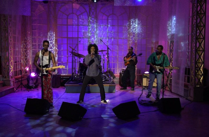 Milli Vanilli performing on 'The Roseanne Show' in 2000. Milli Vanilli performing on 'The Roseanne Show' in 2000.