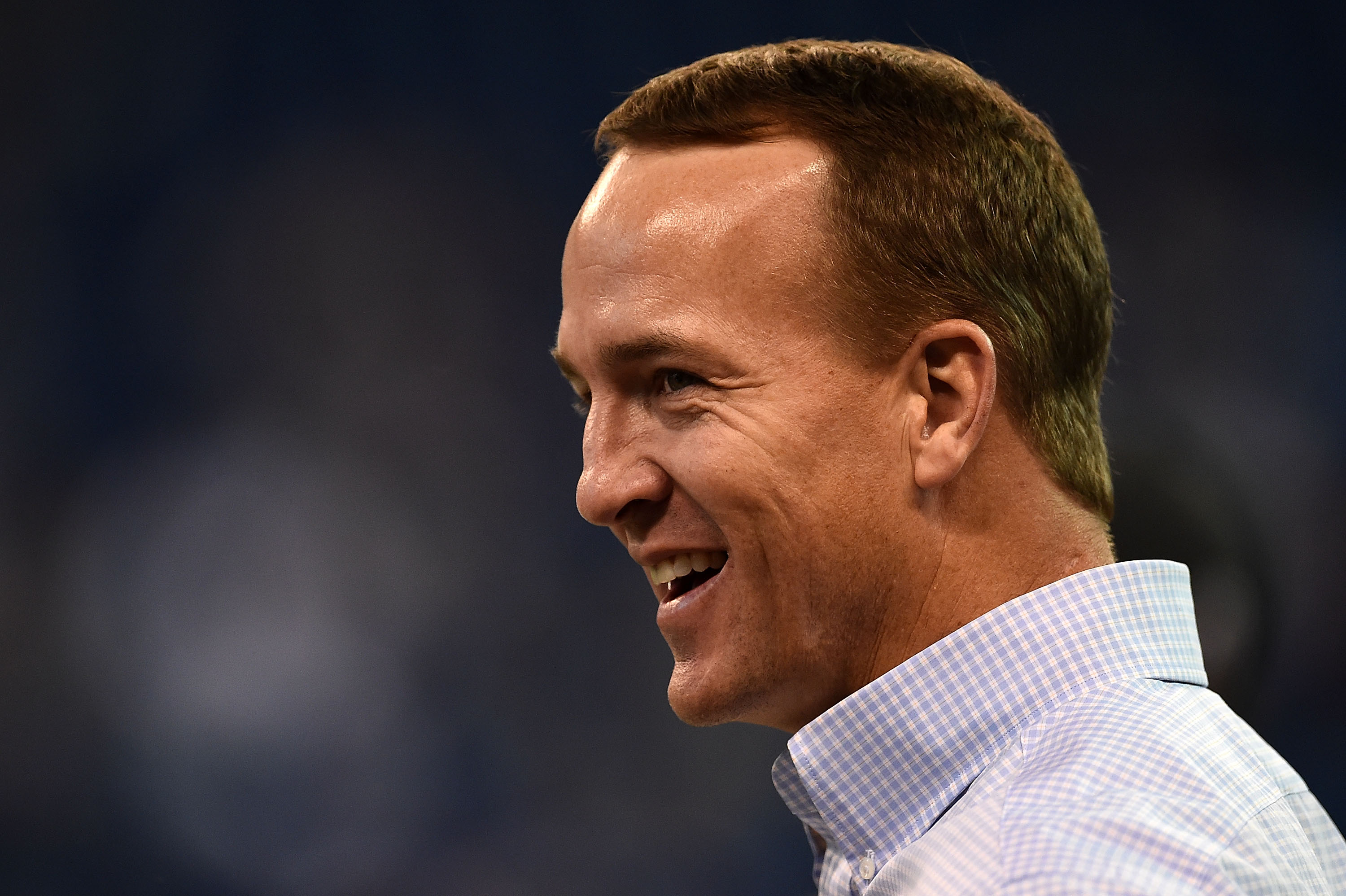 INDIANAPOLIS, IN - NOVEMBER 20: Former Indianapolis Colts quarterback Peyton Manning watches action prior to a game between the Indianapolis Colts and the Tennessee Titans at Lucas Oil Stadium on November 20, 2016 in Indianapolis, Indiana. (Photo by Stacy Revere/Getty Images)