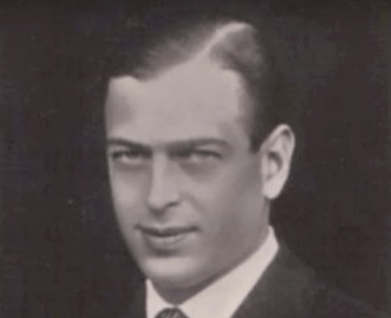 A black and white photograph of Prince George. A black and white photograph of Prince George.