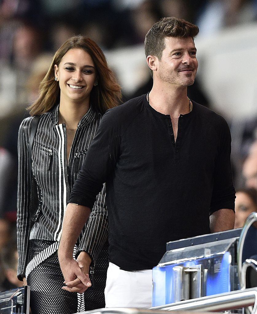 Robin Thicke and April Love Geary