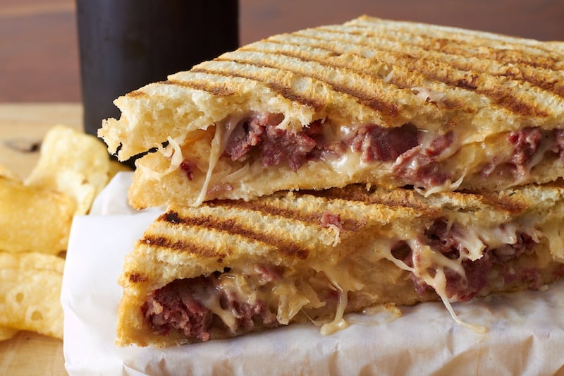 Grilled panini sandwich