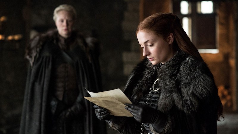 Sansa reads the invitation.