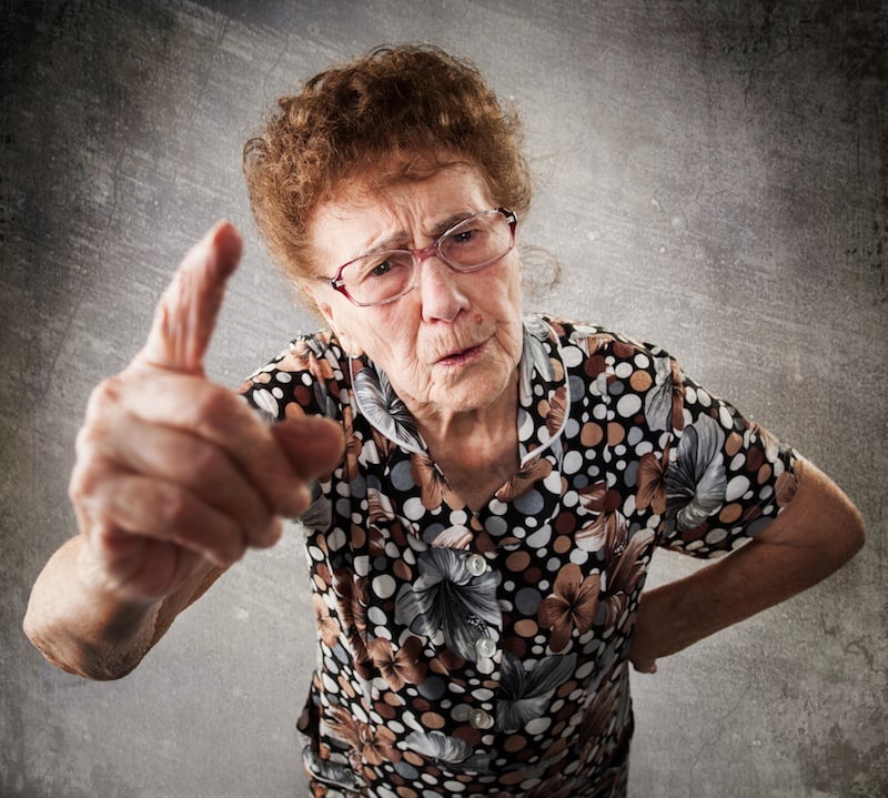 curmudgeon old woman