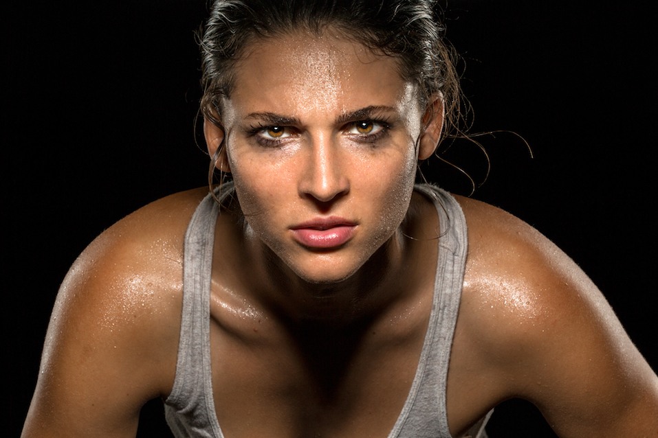 Woman athlete exercise training Woman athlete exercise training