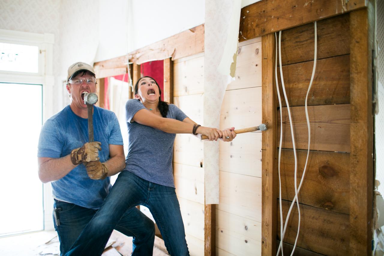 The Gaineses often find or add shiplap on HGTV's 'Fixer Upper'