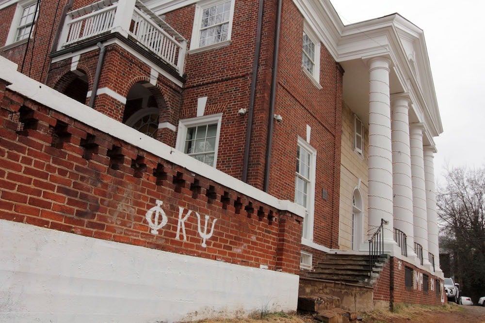 The Phi Kappa Psi fraternity house at the University of Virginia