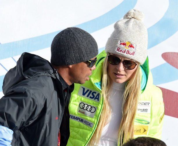 Tiger Woods and Lindsey Vonn. Tiger Woods and Lindsey Vonn.