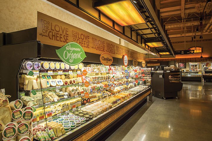 cheese bar at Wegmans