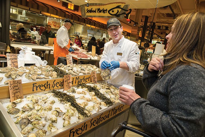 Seafood department at Wegmans