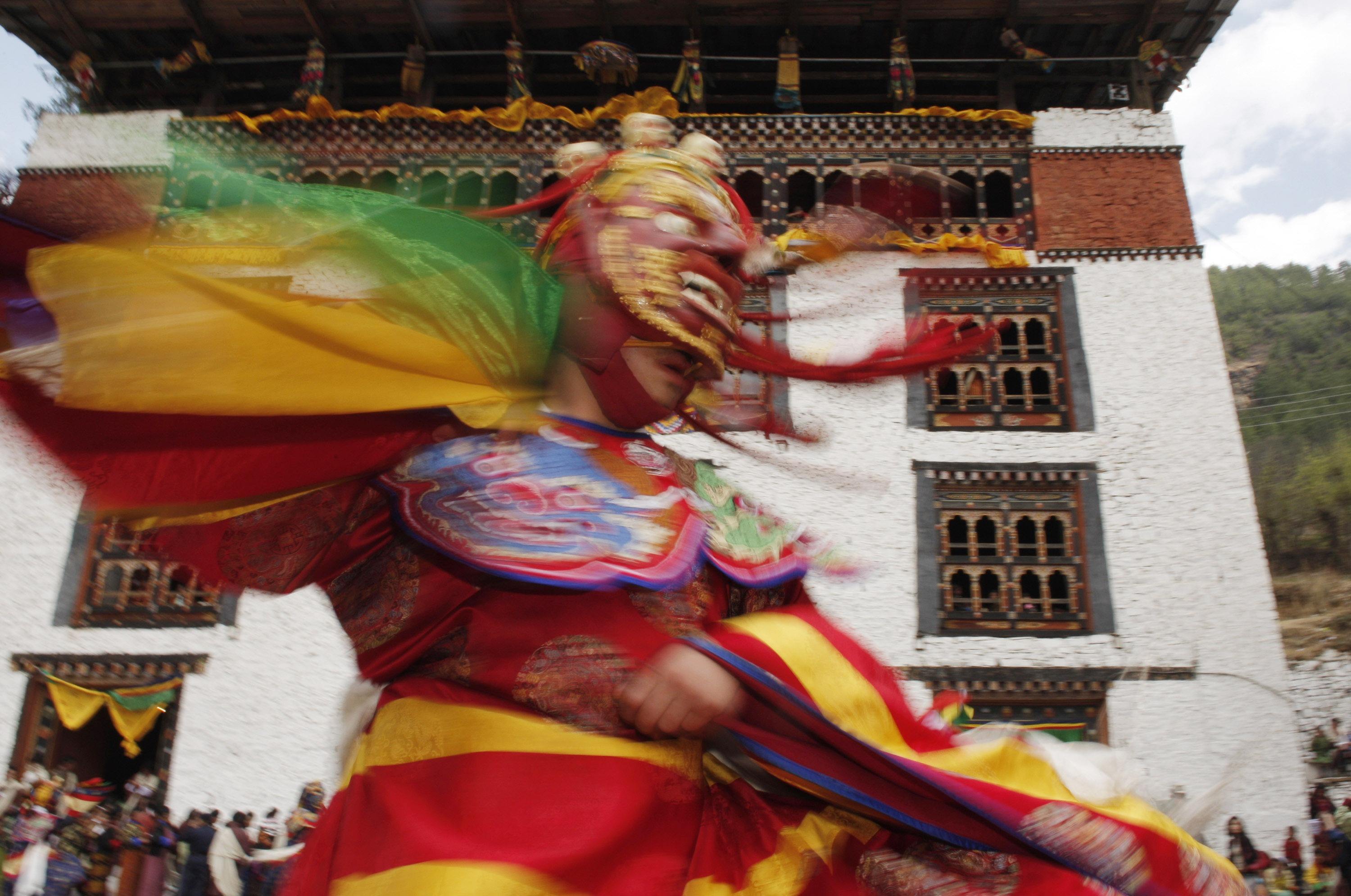 Bhutanese dancers