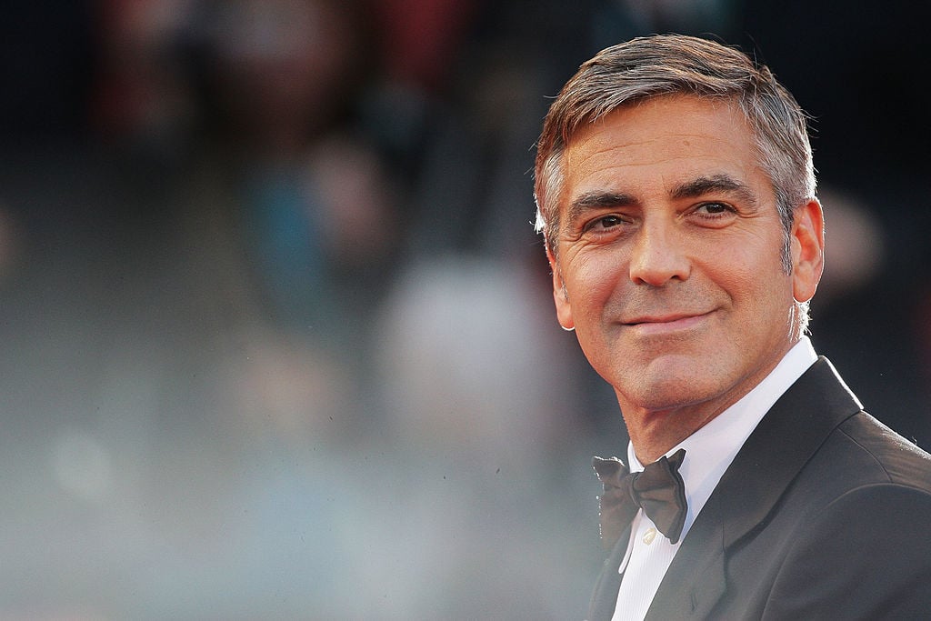 George Clooney at the Men Who Stare At Goats premiere