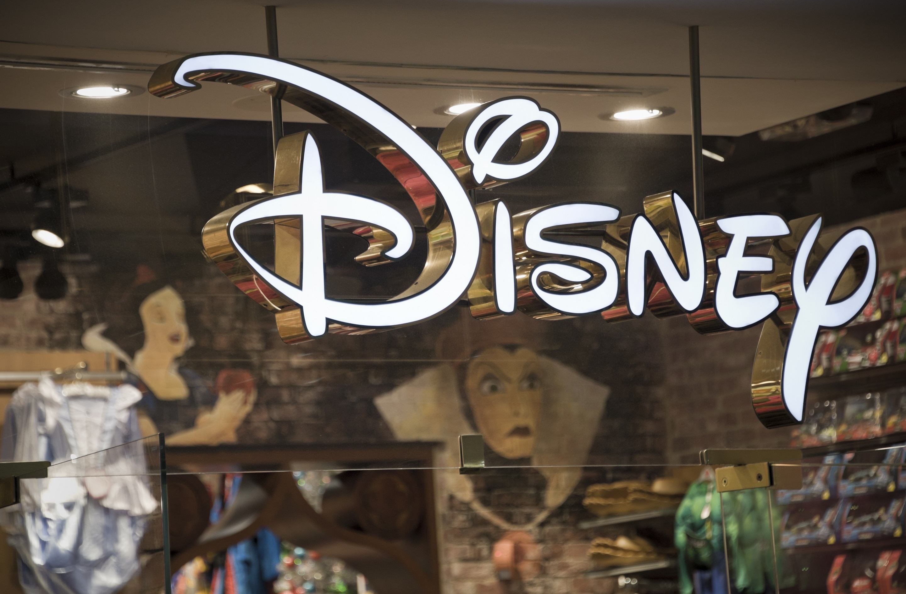Disney store front window