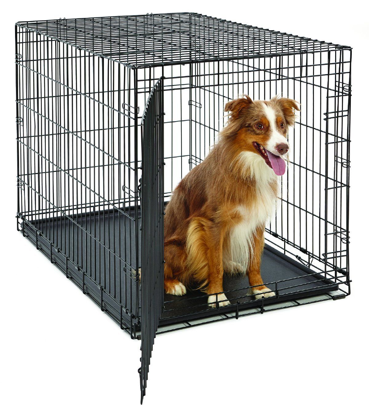 Metal dog crate