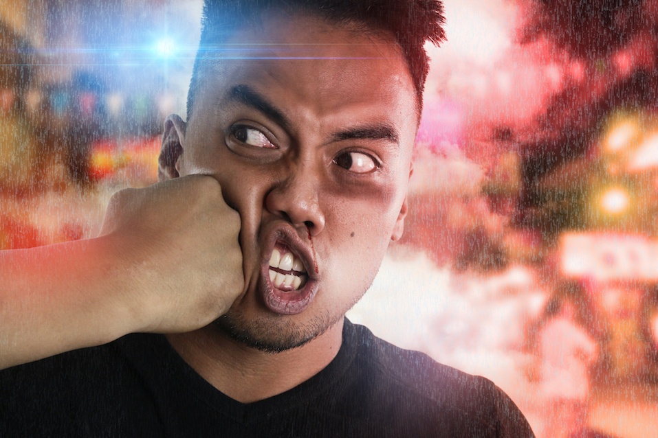 person being punched in the face person being punched in the face