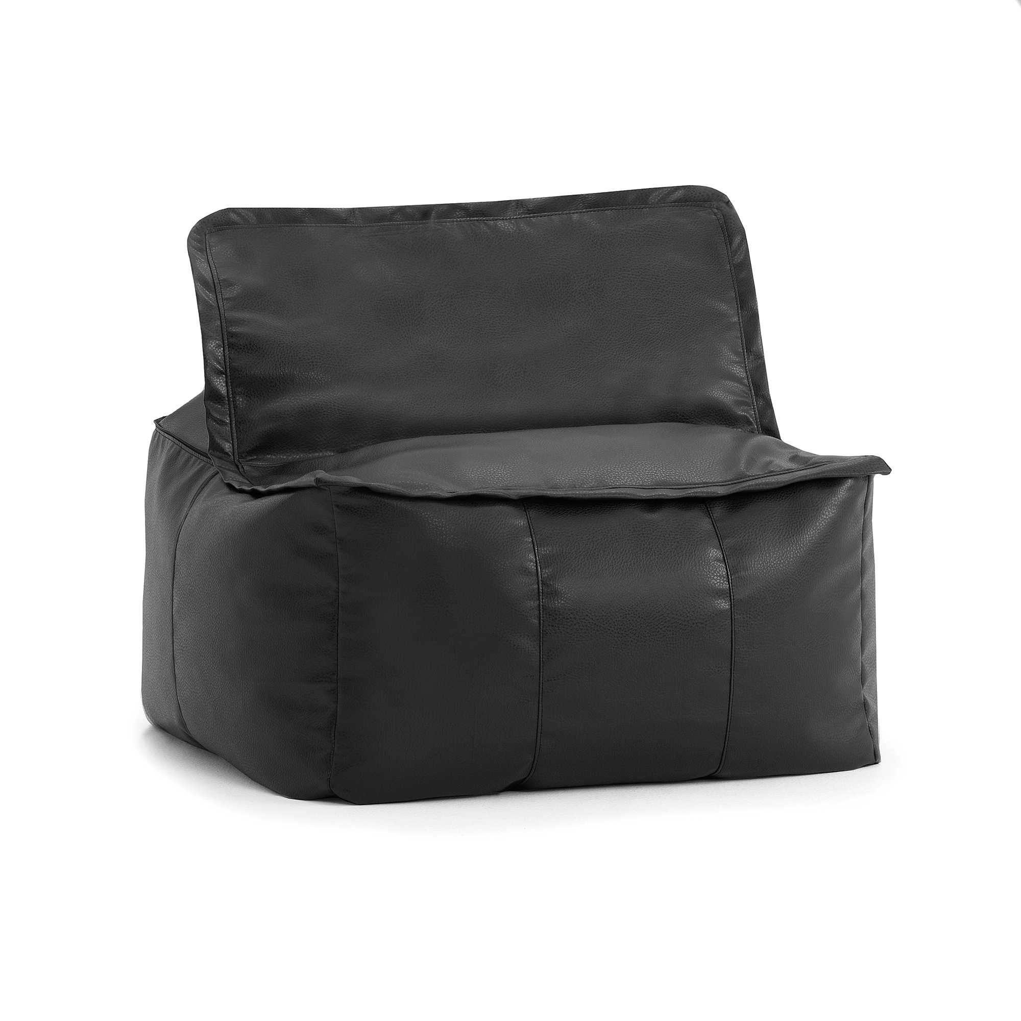 Comfort Research Big Joe Lux Zip It! Faux Leather Square Bean Bag Chair