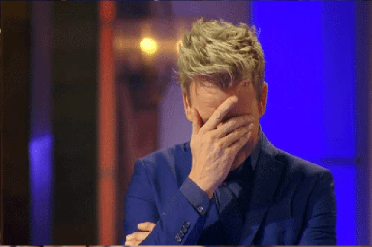 Disappointed Gordan Ramsay