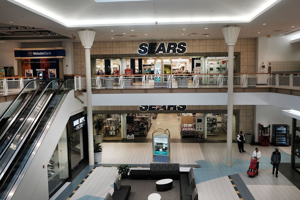 sears entrance in mall